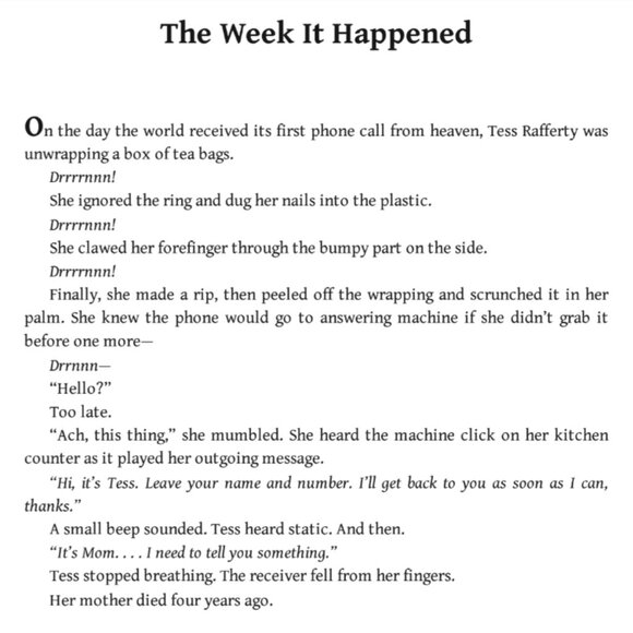 4/$30 Bundle; "The First Phone Call From Heaven" by Mitch Albom - Picture 3 of 5